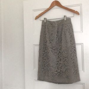 Lace pencil skirt